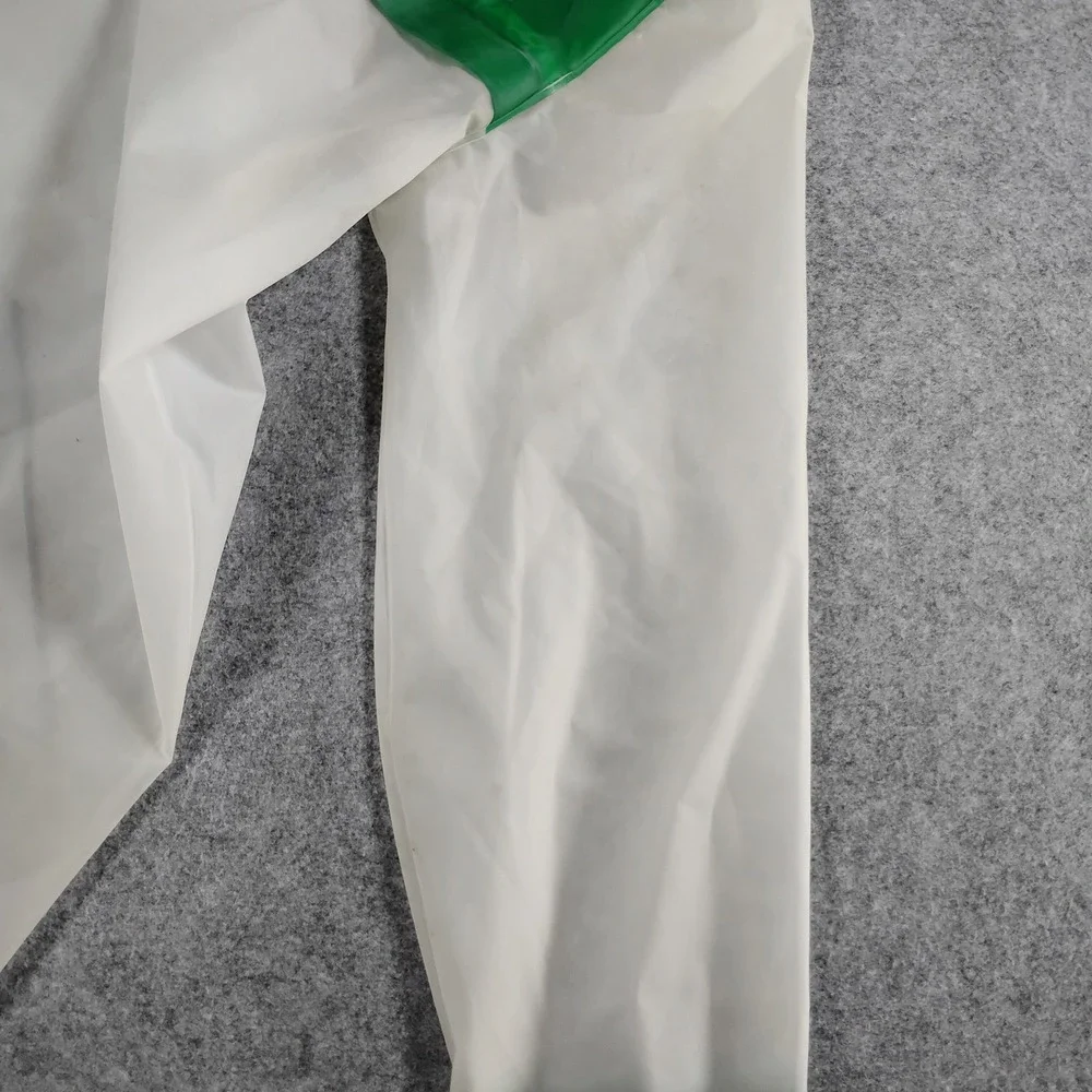 Hunter Original Women Medium White Green Grey Translucent Hooded Raincoat Jacket - Picture 12 of 16